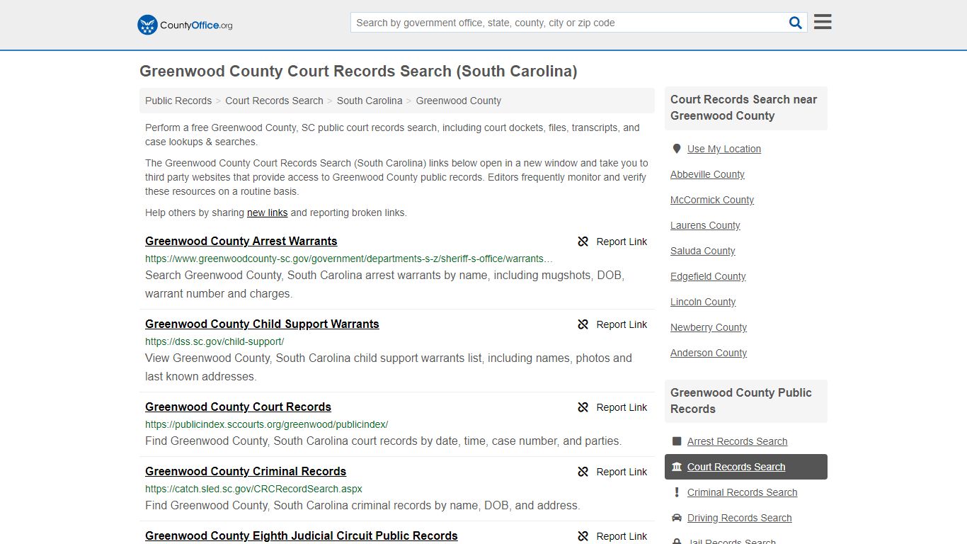 Court Records Search - Greenwood County, SC (Adoptions ...